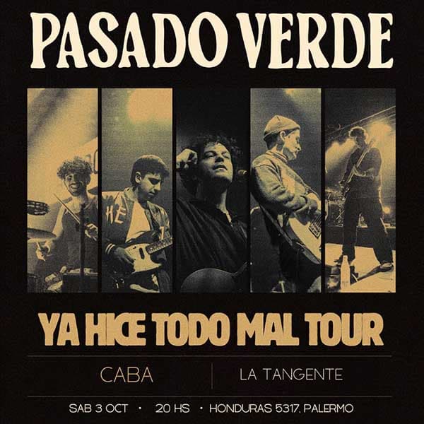 Flyer de Pasado Verde