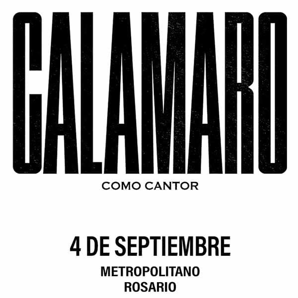 Flyer de Andrés Calamaro