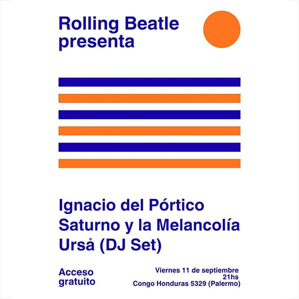 Flyer de Ignacio del Pórtico, Saturno y la Melancolía