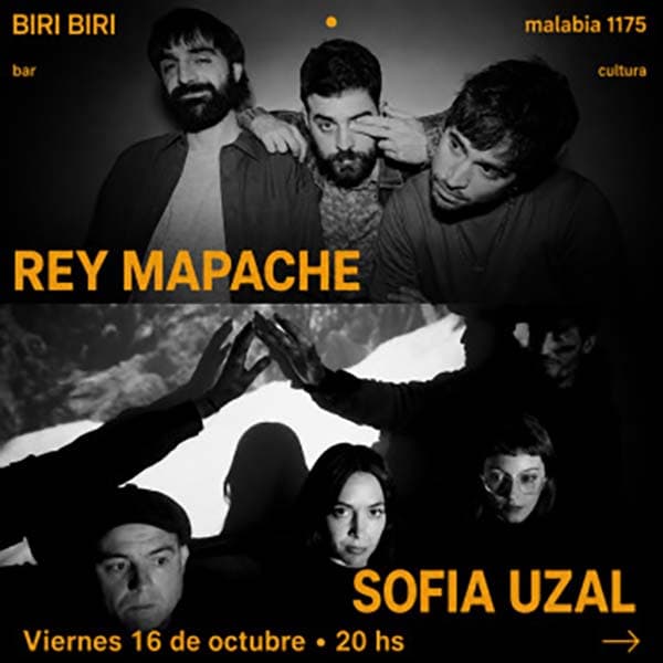 Flyer de Rey Mapache, Sofia Uzal