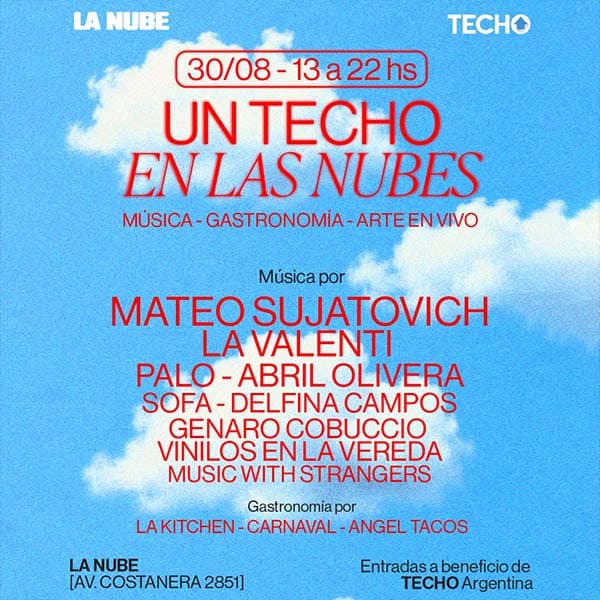 Flyer de Festival Un Techo