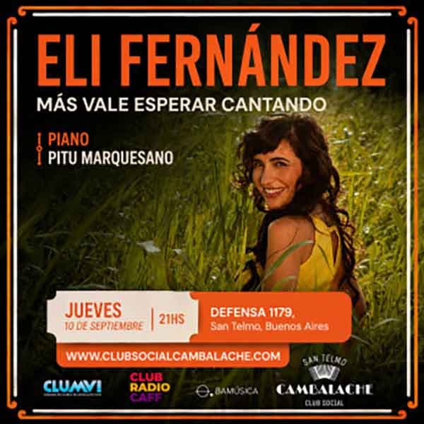 Flyer de Eli Fernández