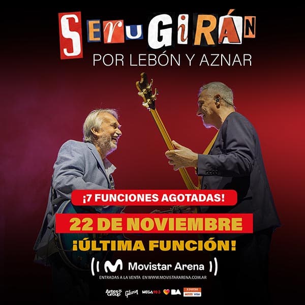 Flyer de Serú Girán