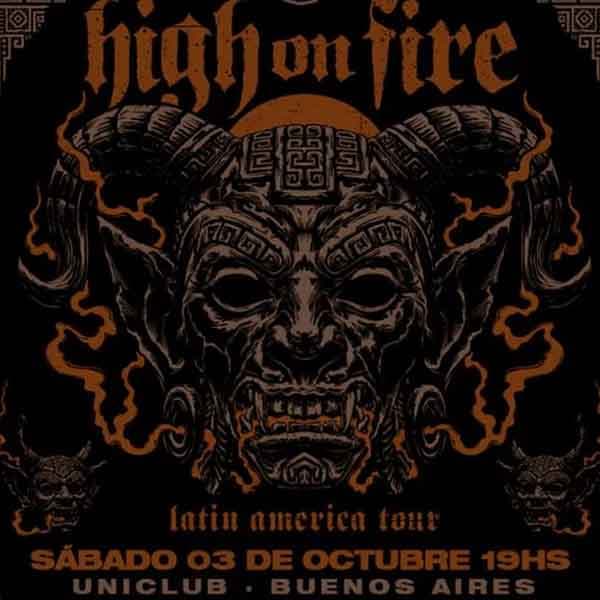 Flyer de High On Fire
