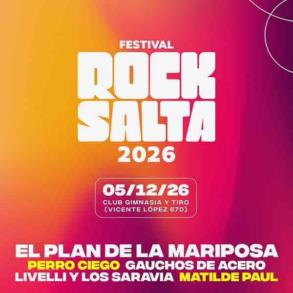 Flyer de Festival Rock Salta