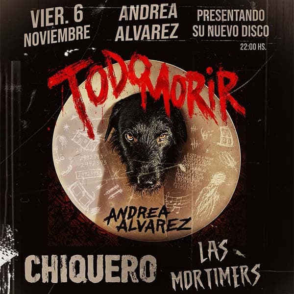 Flyer de Andrea Álvarez