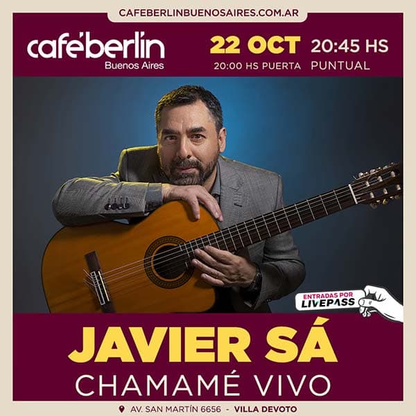 Flyer de Javier Sá