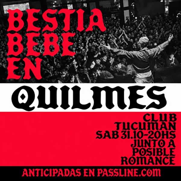 Flyer de Bestia Bebé