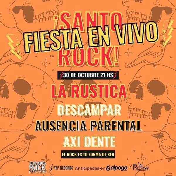 Flyer de Santo Rock