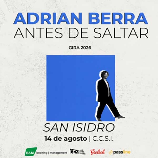 Flyer de Adrián Berra